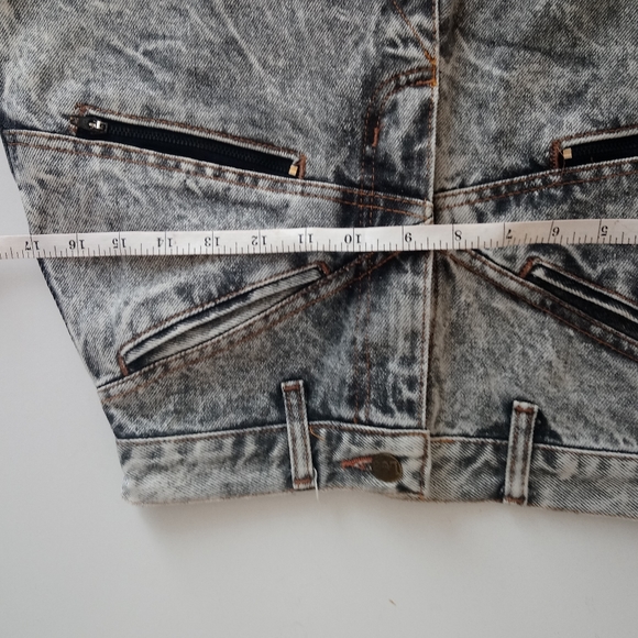 Lee denim vintage, retro acid wash denim skirt 11W - Picture 10 of 15